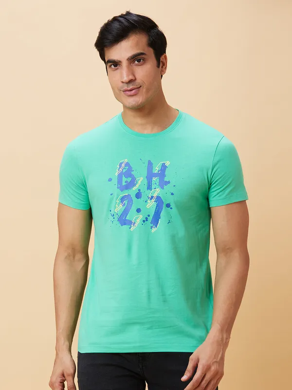 Being Human Men  T-Shirts-Jade Green