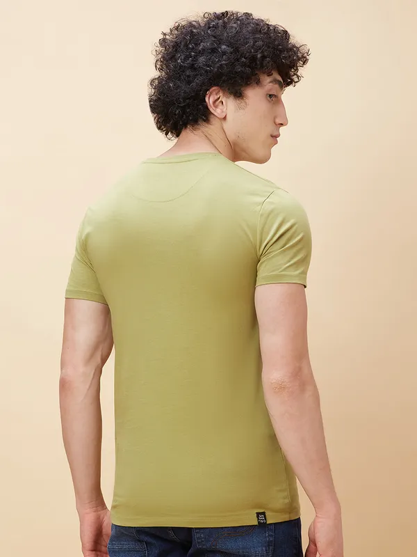 Being Human Men  T-Shirts-Olive