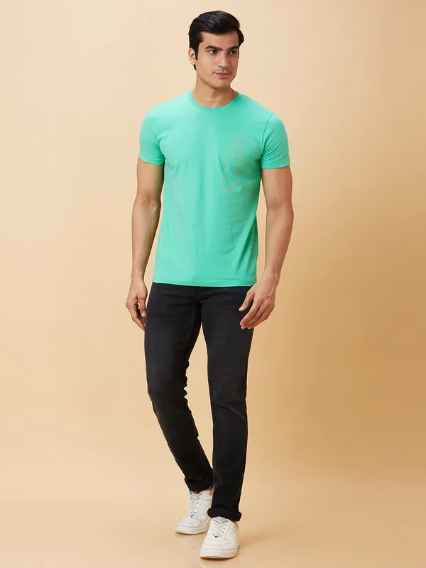 Being Human Men  T-Shirts-Jade Green