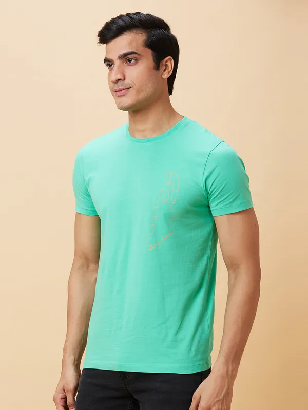 Being Human Men  T-Shirts-Jade Green