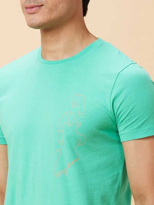 Being Human Men  T-Shirts-Jade Green