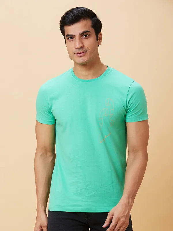 Being Human Men  T-Shirts-Jade Green