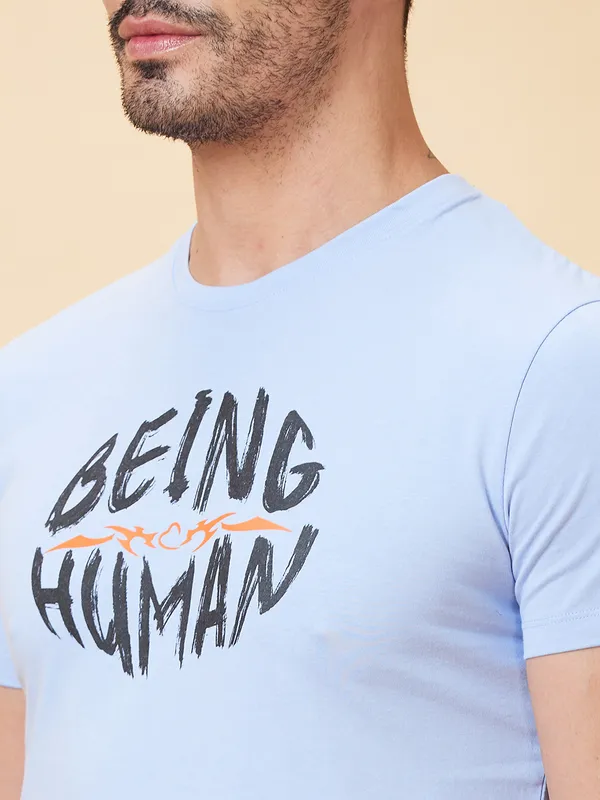 Being Human Clothing Men  T-Shirts-Blue