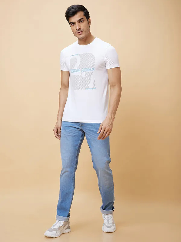 Being Human Men  T-Shirts-White