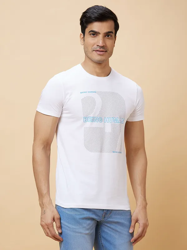 Being Human Men  T-Shirts-White