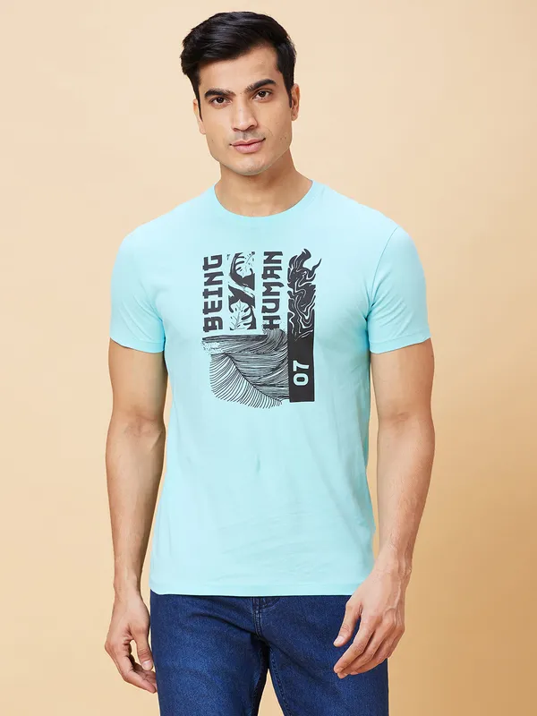 Being Human Clothing Men  T-Shirts-Mint