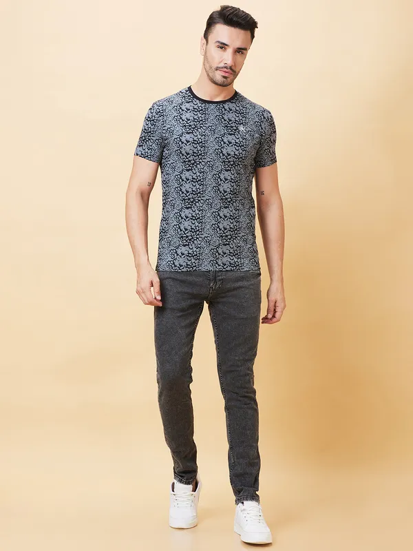 Being Human Men  T-Shirts-Black