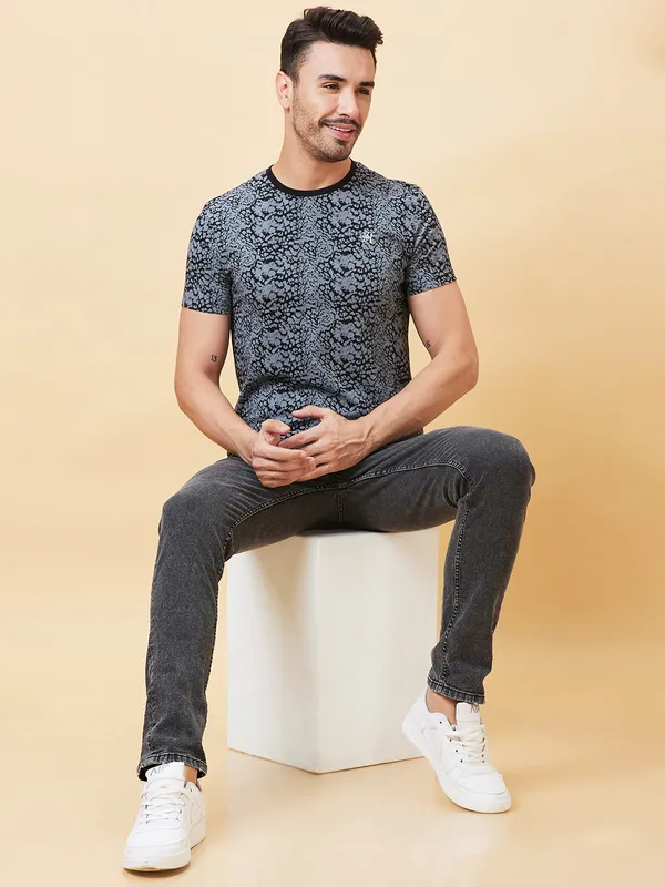 Being Human Men  T-Shirts-Black