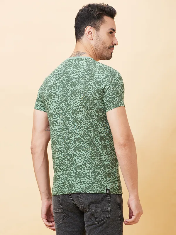 Being Human Men  T-Shirts-Olive