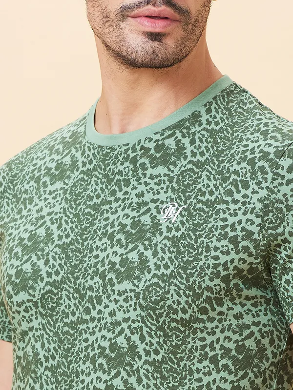 Being Human Men  T-Shirts-Olive