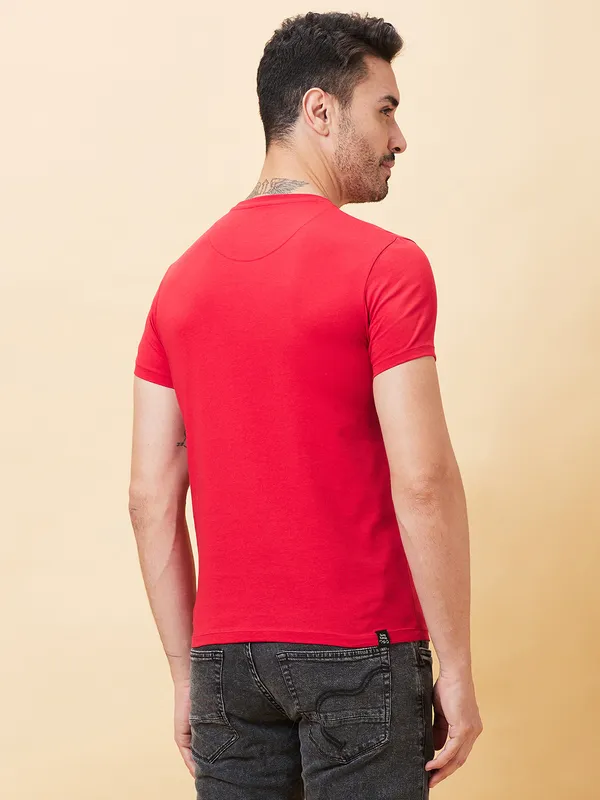 Being Human Men  T-Shirts-Blood Red