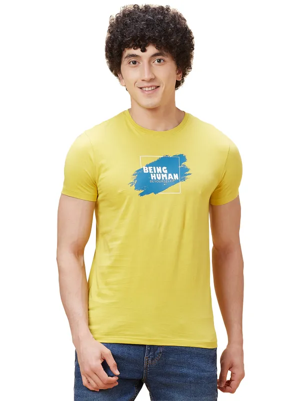 Being Human Clothing Men  T-Shirts-Bamboo