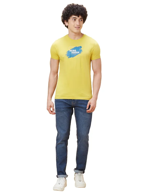 Being Human Clothing Men  T-Shirts-Bamboo