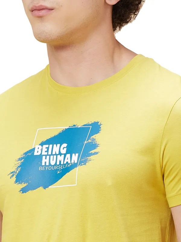 Being Human Clothing Men  T-Shirts-Bamboo