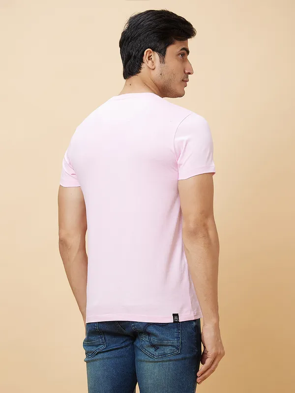 Being Human Men  T-Shirts-Light Pink