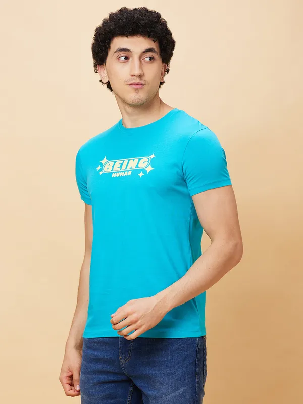 Being Human Men  T-Shirts-Viridian Green