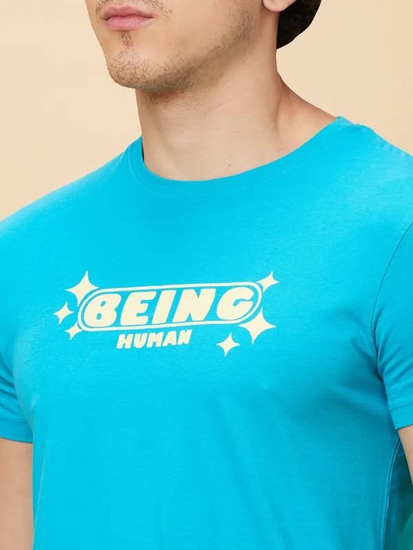 Being Human Men  T-Shirts-Viridian Green