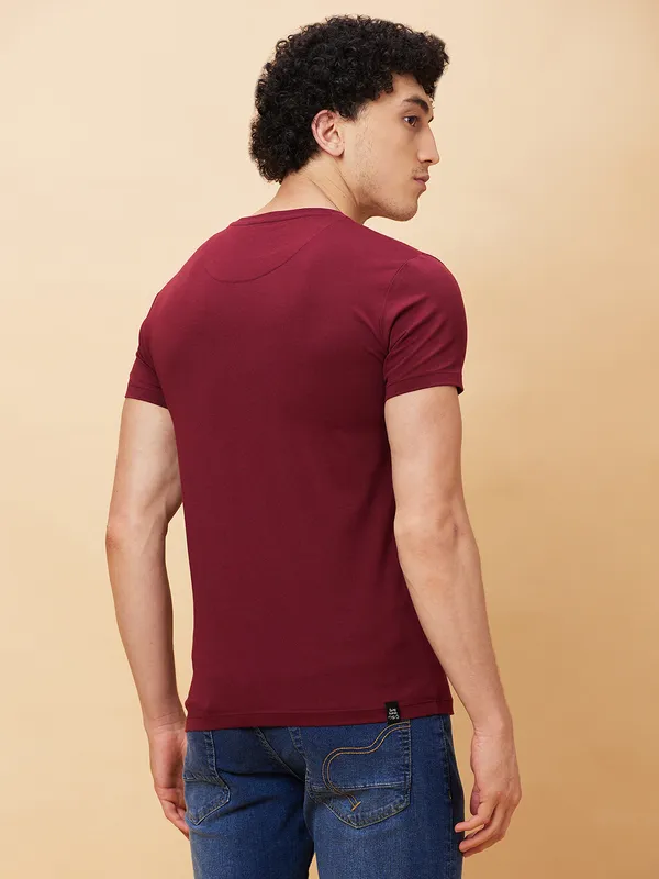 Being Human Men  T-Shirts-Wine