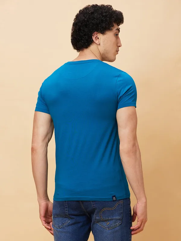 Being Human Clothing Men  T-Shirts-Teal