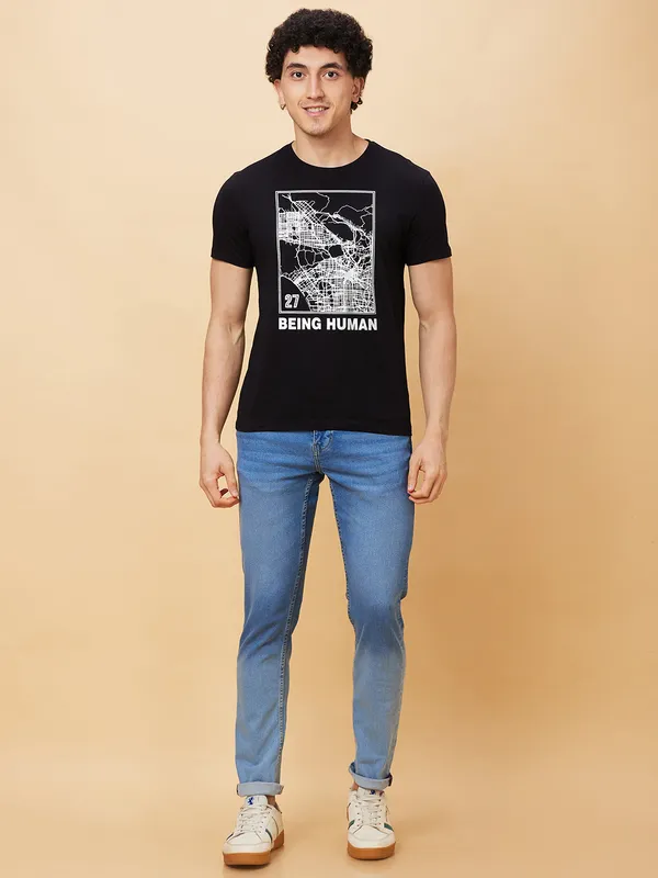 Being Human Clothing Men  T-Shirts-Black