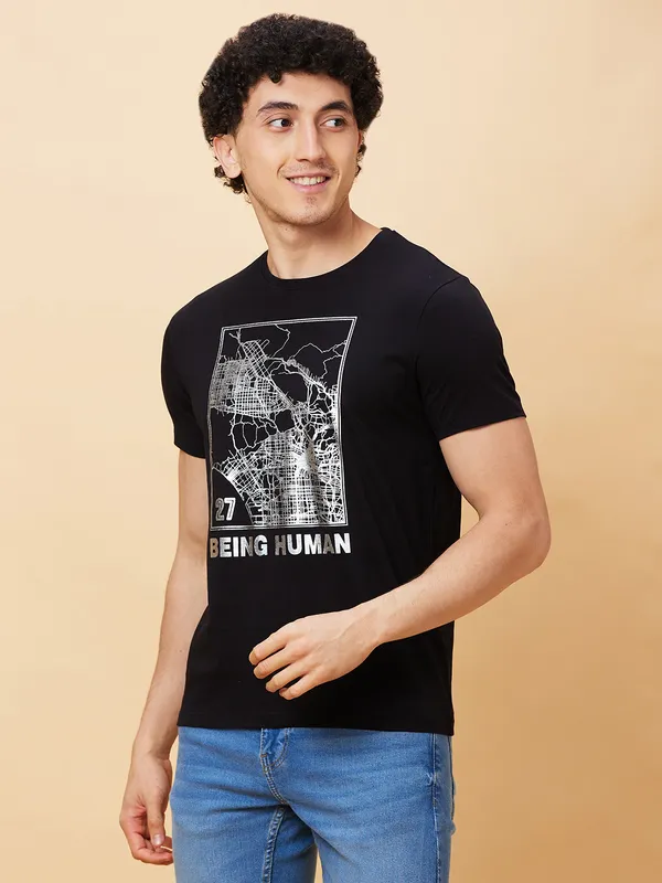 Being Human Clothing Men  T-Shirts-Black