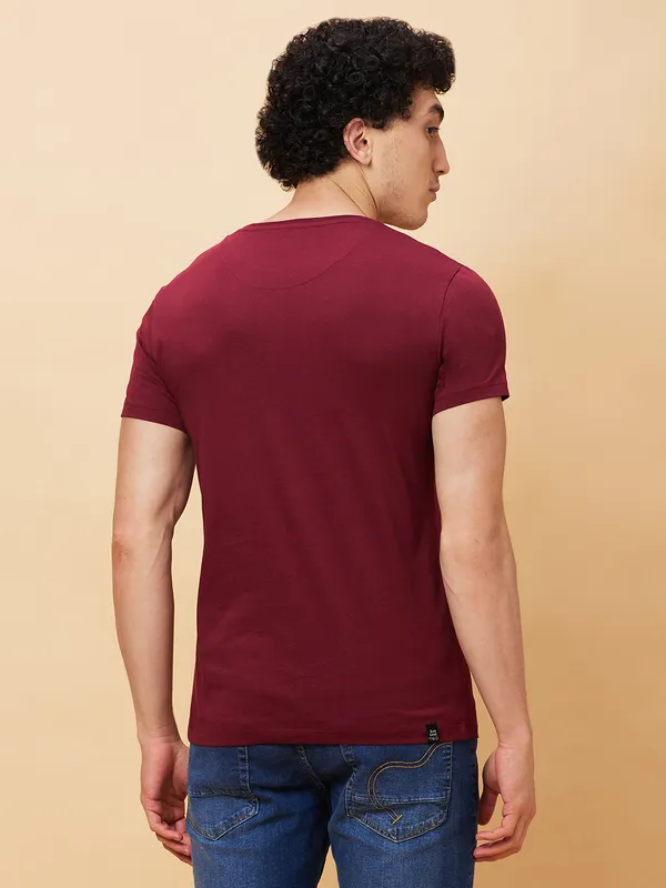 Being Human Men  T-Shirts-Wine