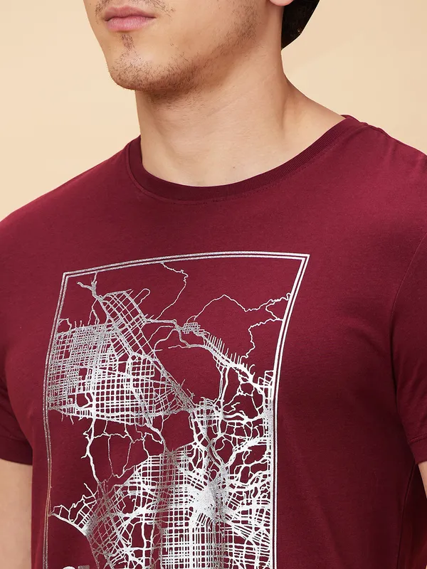 Being Human Men  T-Shirts-Wine