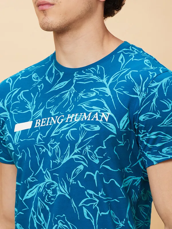 Being Human Men  T-Shirts-Teal
