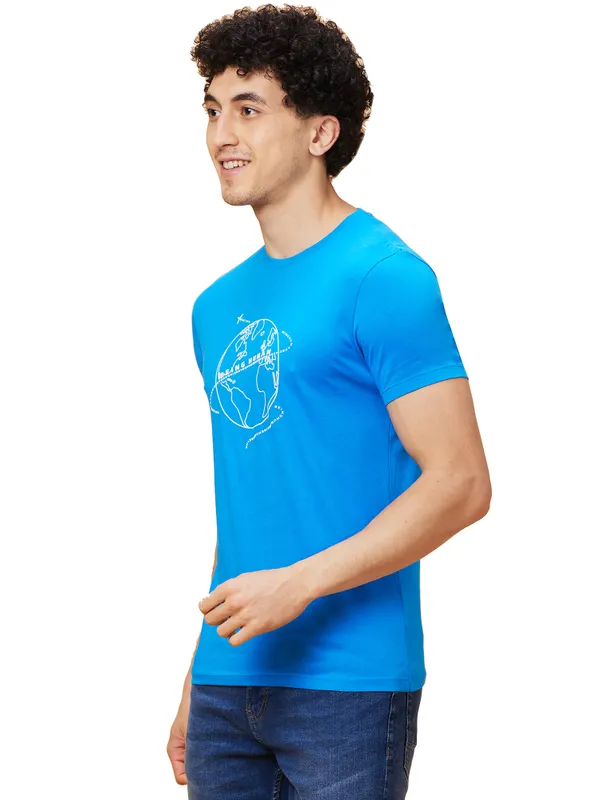 Being Human Men  T-Shirts-Blue
