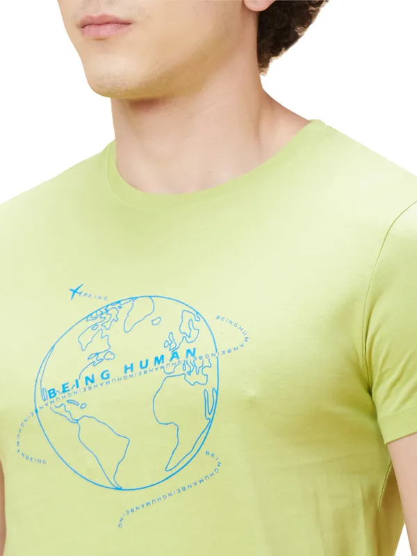 Being Human Men  T-Shirts-Sea Green