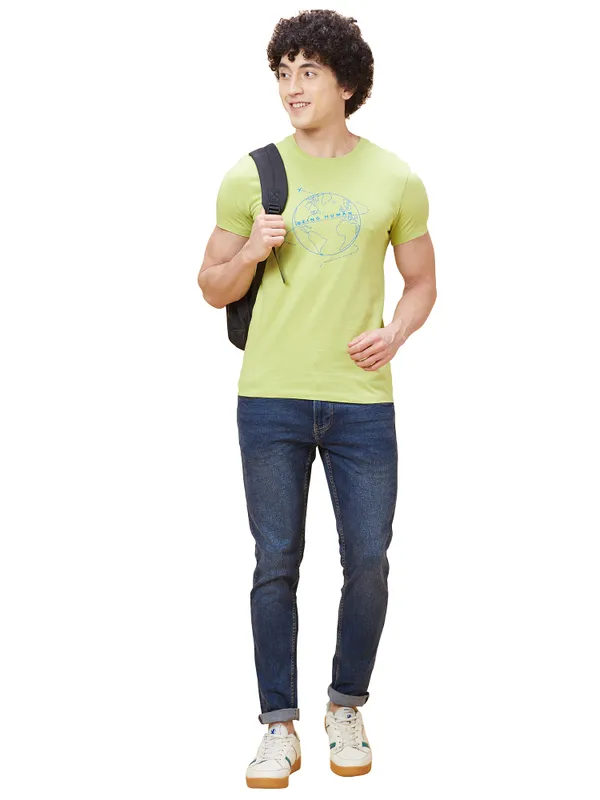 Being Human Men  T-Shirts-Sea Green