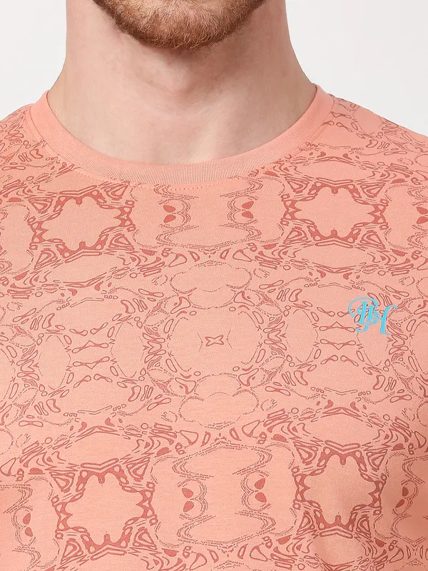 Being Human Men  T-Shirts-Coral