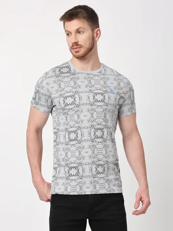 Being Human Men  T-Shirts-Light Grey