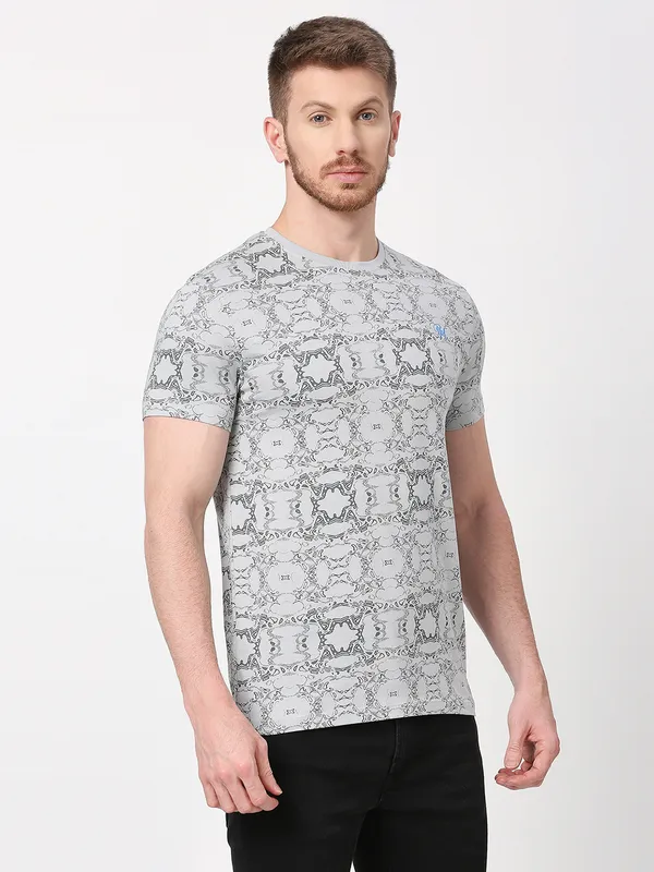 Being Human Men  T-Shirts-Light Grey