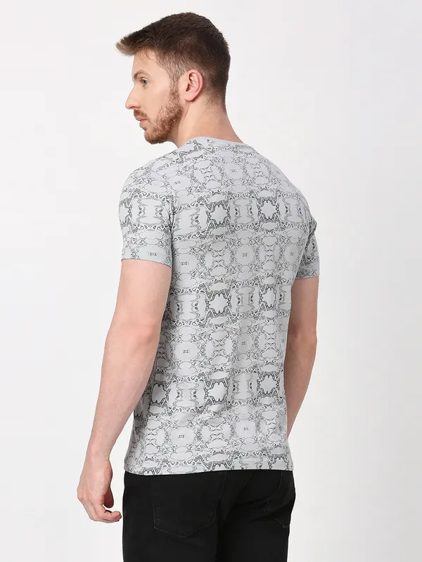 Being Human Men  T-Shirts-Light Grey