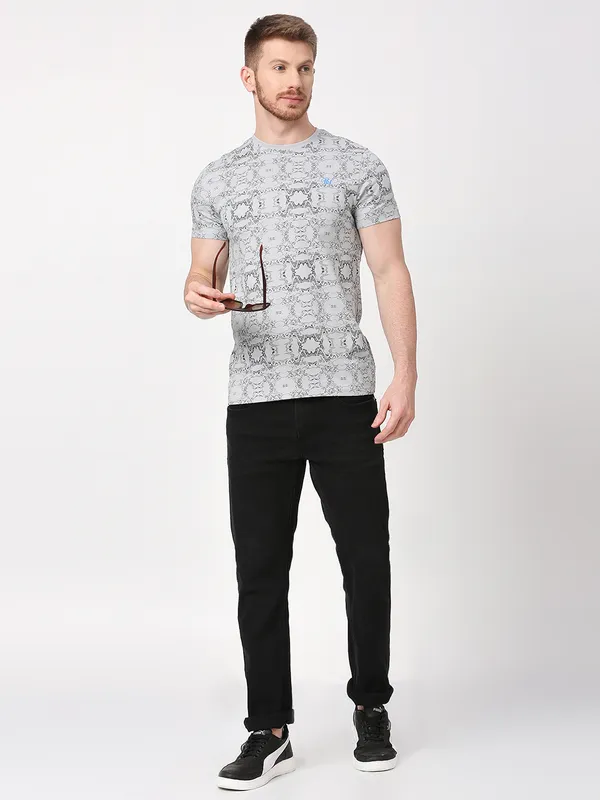 Being Human Men  T-Shirts-Light Grey