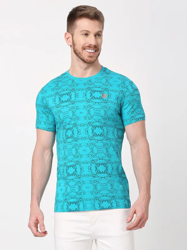 Being Human Men  T-Shirts-Viridian Green