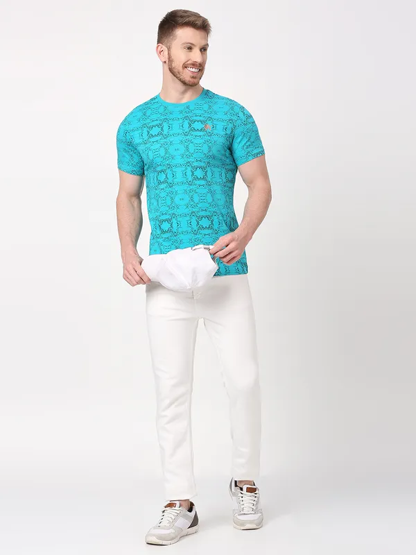 Being Human Men  T-Shirts-Viridian Green