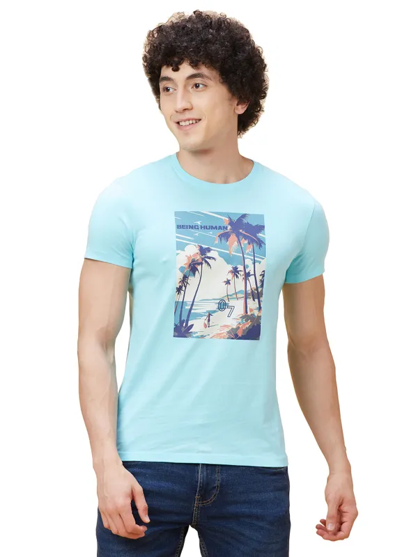 Being Human Clothing Men  T-Shirts-Mint