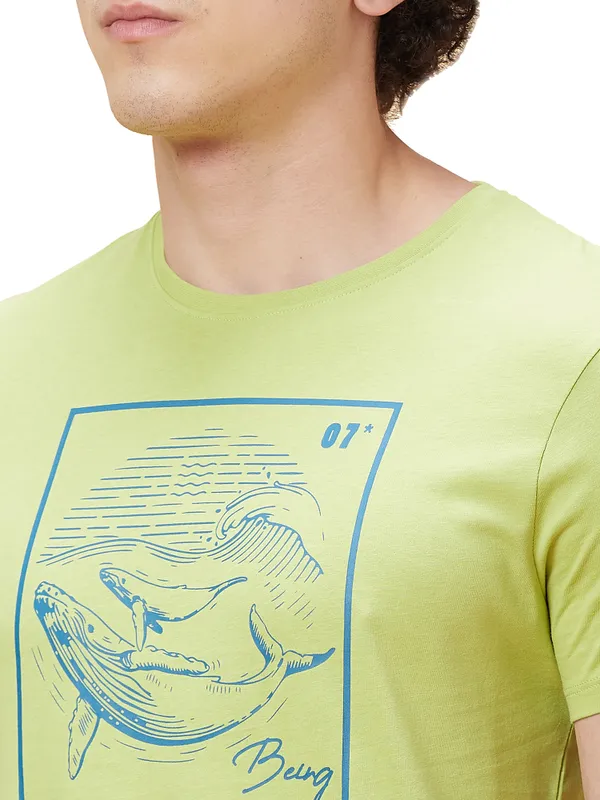 Being Human Clothing Men  T-Shirts-Sea Green
