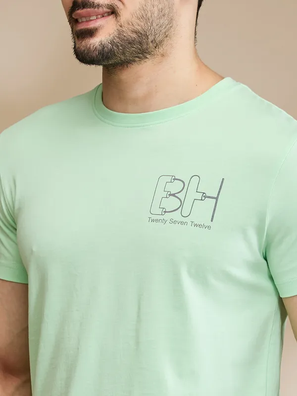 Being Human Clothing Mens-Top Crew Neck Mint