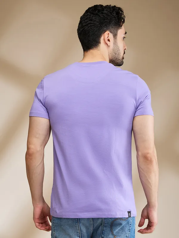 Being Human Mens-Top Crew Neck Lavender
