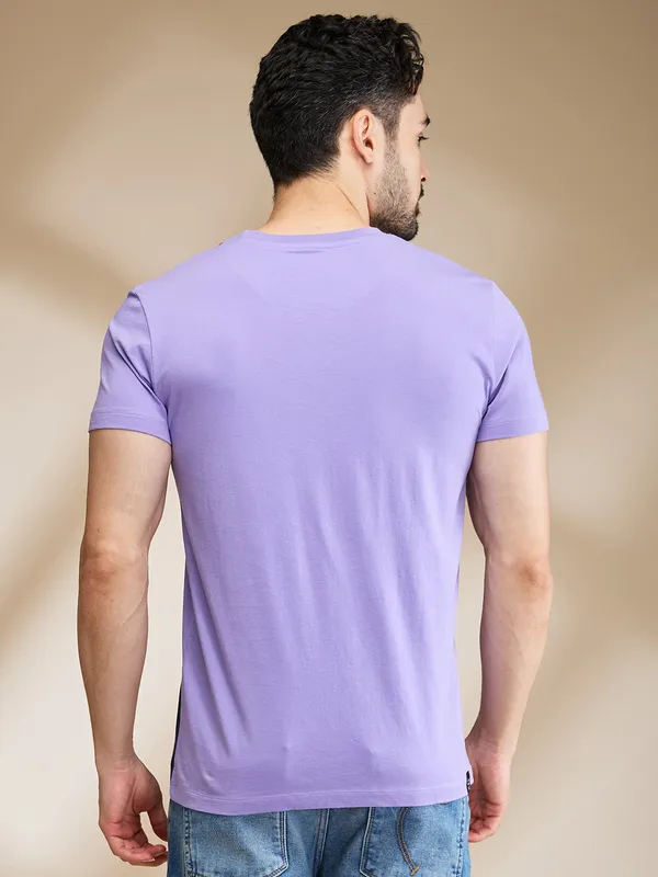 Being Human Clothing Mens-Top Crew Neck Lavender
