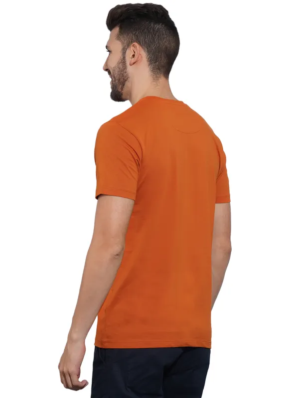 Being Human Clothing-Mens-Top-Crew Neck Rust