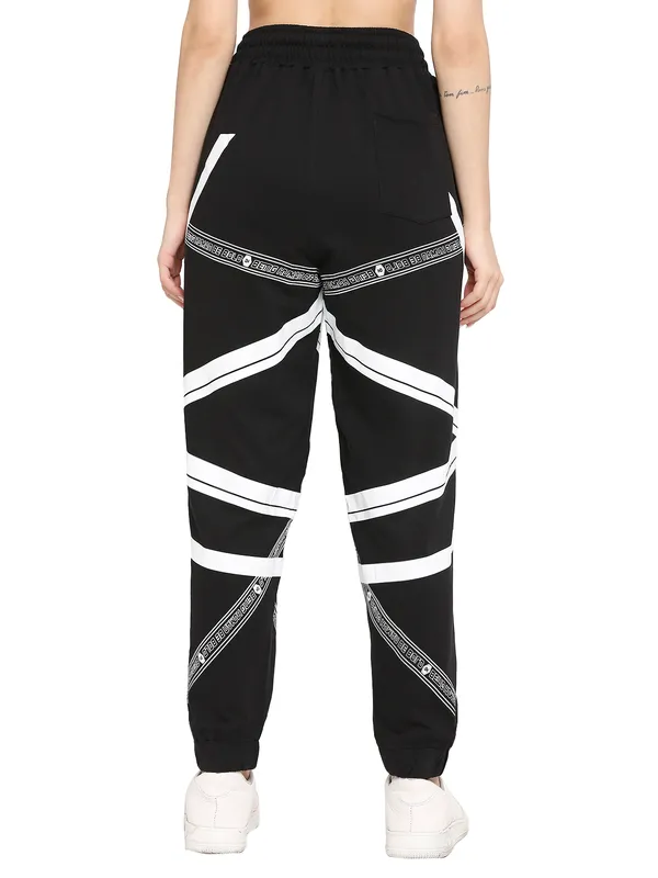 Being Human Women Drop Crotch Joggers Track-Jet Black