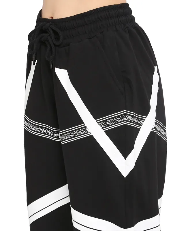 Being Human Women Drop Crotch Joggers Track-Jet Black