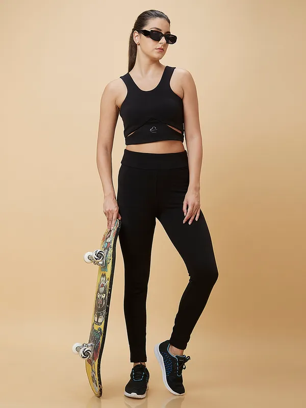Being Human Women Legging Fit None Leggings Black
