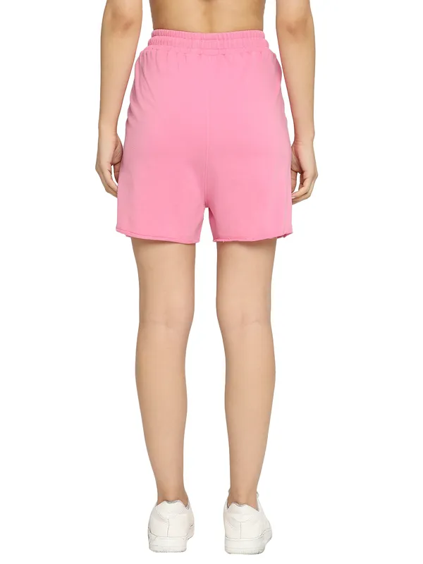 Being Human Women Relax Fit Shorts-Pink