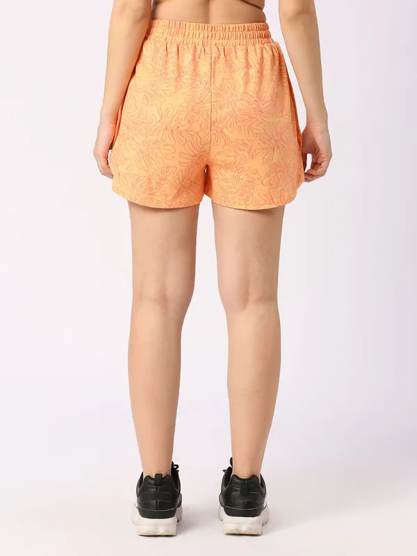 Being Human Clothing Women Relaxed Fit Shorts-Amber Yellow