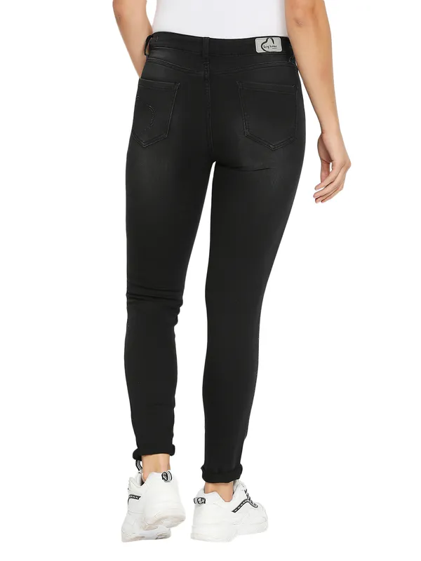 Being Human Clothing Women Skinny Fit Denim-Black Tone